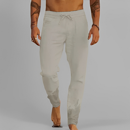 Eladio - Pantaloni lejeri cu șiret pentru bărbați