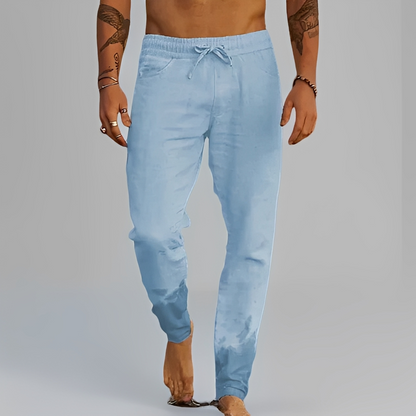 Eladio - Pantaloni lejeri cu șiret pentru bărbați