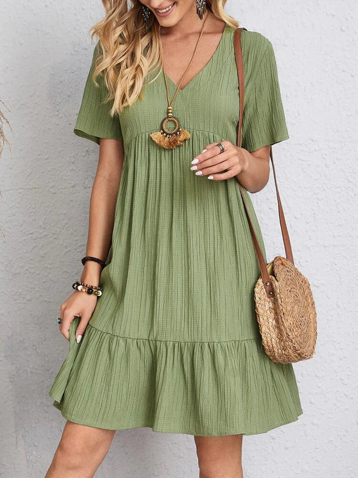 Julia - Rochie V-Neck Feminină și Fluidă
