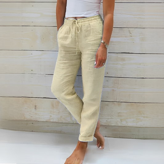 Lylia – Pantalon de vară cu talie înaltă pentru femei