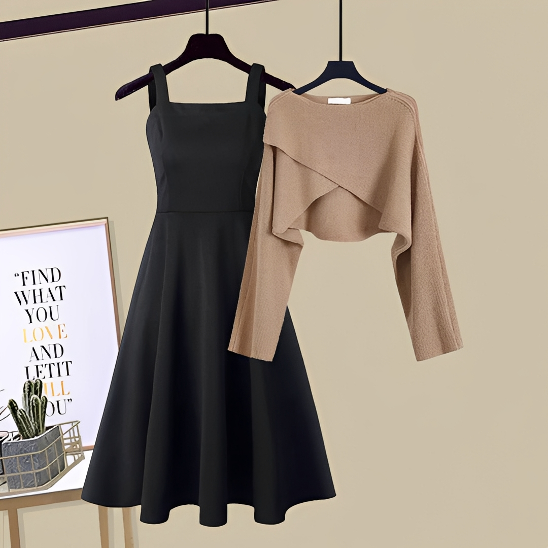 Violaine - Set elegant de rochie tricotată pentru femei