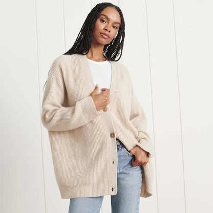 Leah - Cardigan oversized din cașmir pentru femei