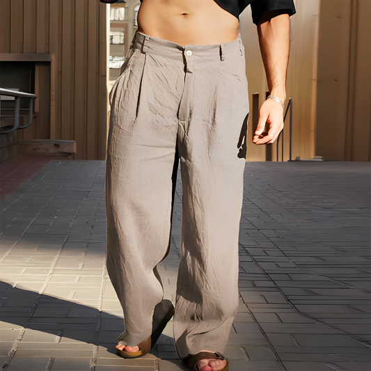 Brenz - Pantaloni de vară cu croială largă pentru bărbați