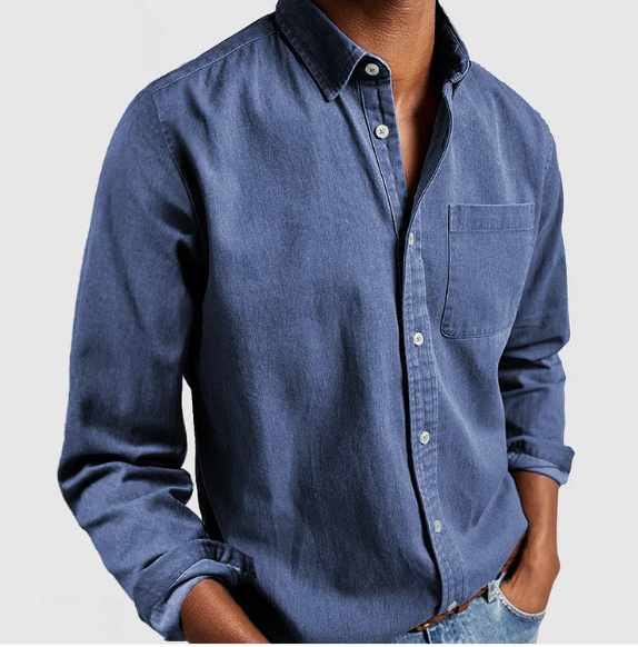 Evander – Cămașă Casual din Denim pentru Bărbați