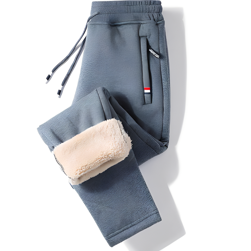 Theo - Pantaloni casual, termici, drepți pentru bărbați