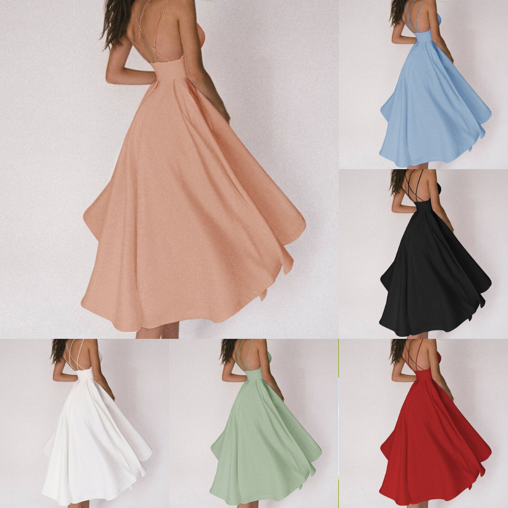 Gabriella – Rochii din satin cu bretele încrucișate