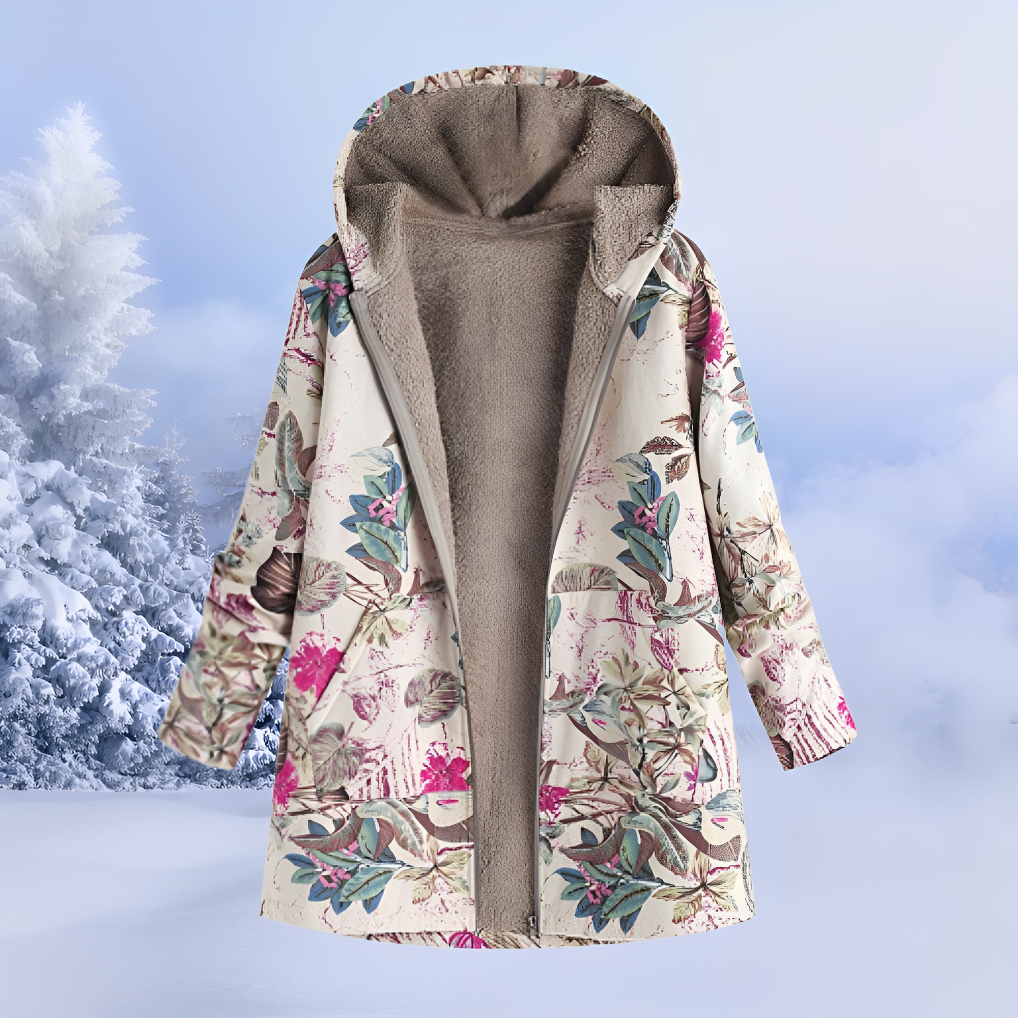 Jasmin - Jachetă elegantă și călduroasă cu glugă