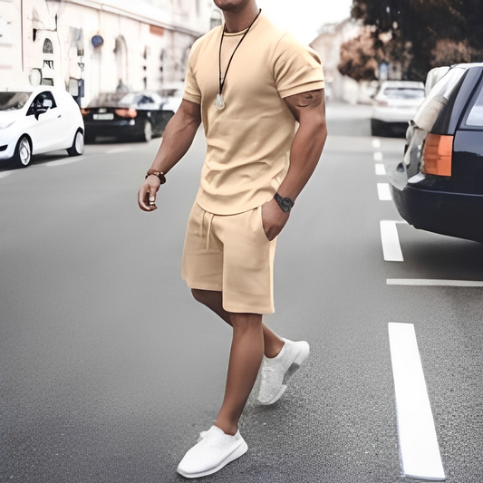 Velmond - Elegant costum două piese de vară pentru bărbați