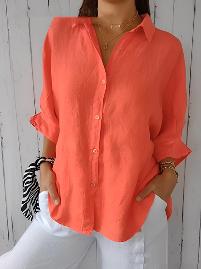 Griselda - Cămașă lejeră din bumbac-in pentru femei