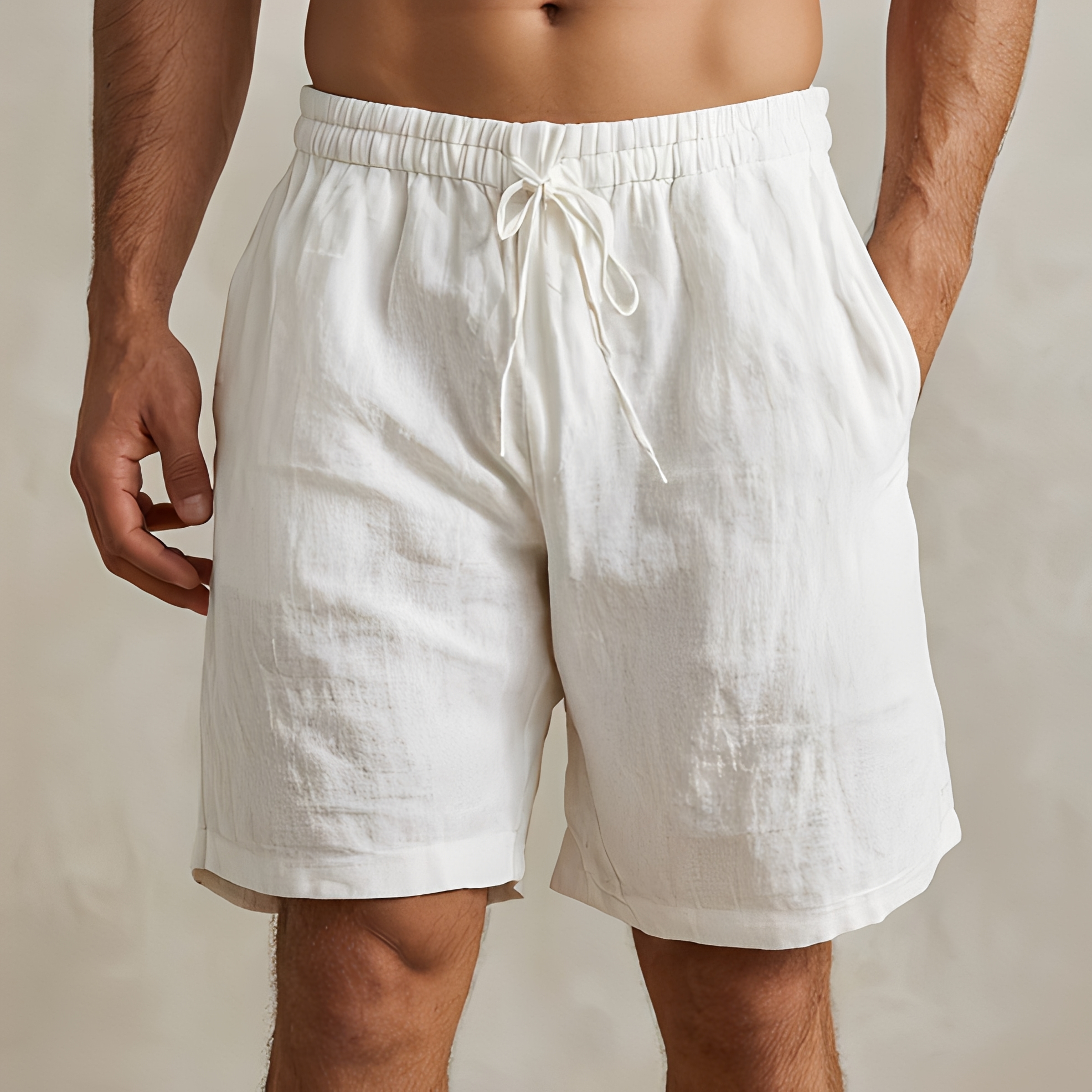 Loises - Pantaloni scurți moderni de vară cu șnur pentru bărbați