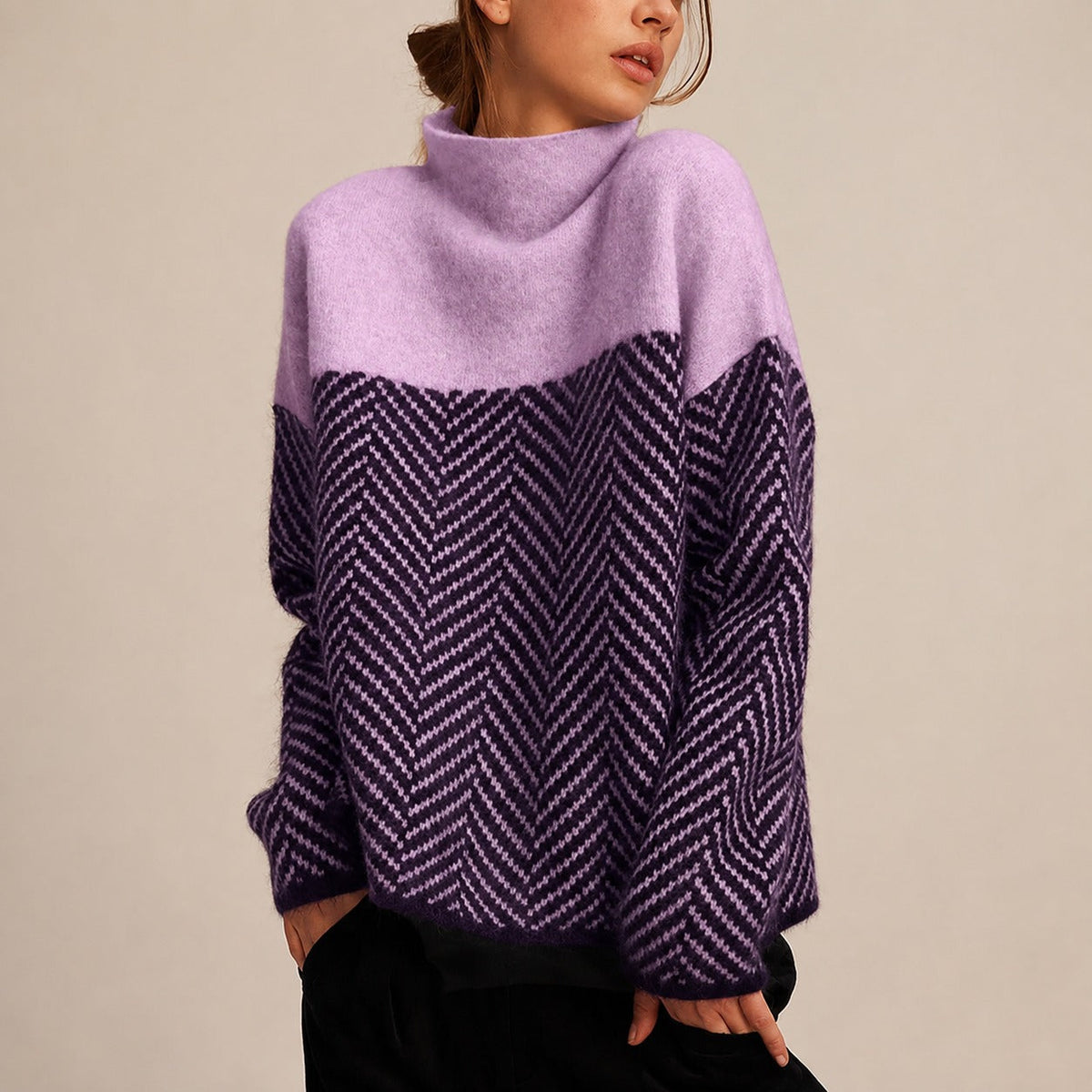 Yancy - Pulover elegant și gros pentru femei