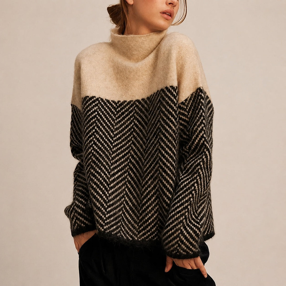Yancy - Pulover elegant și gros pentru femei