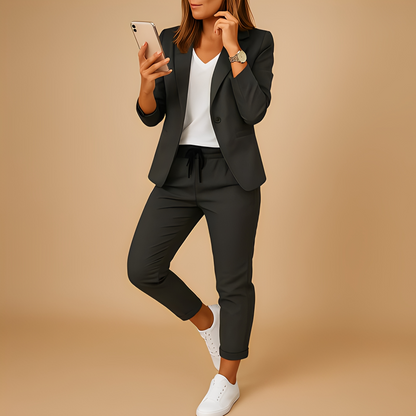 Aletha - Set sacou și pantaloni personalizat pentru femei