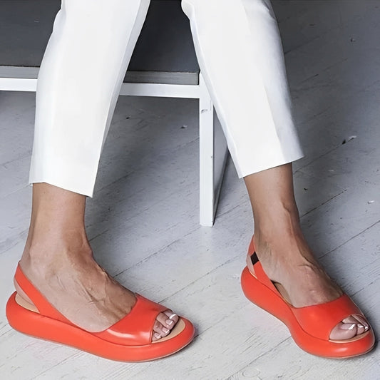 Leonie - Sandale comode plate pentru femei
