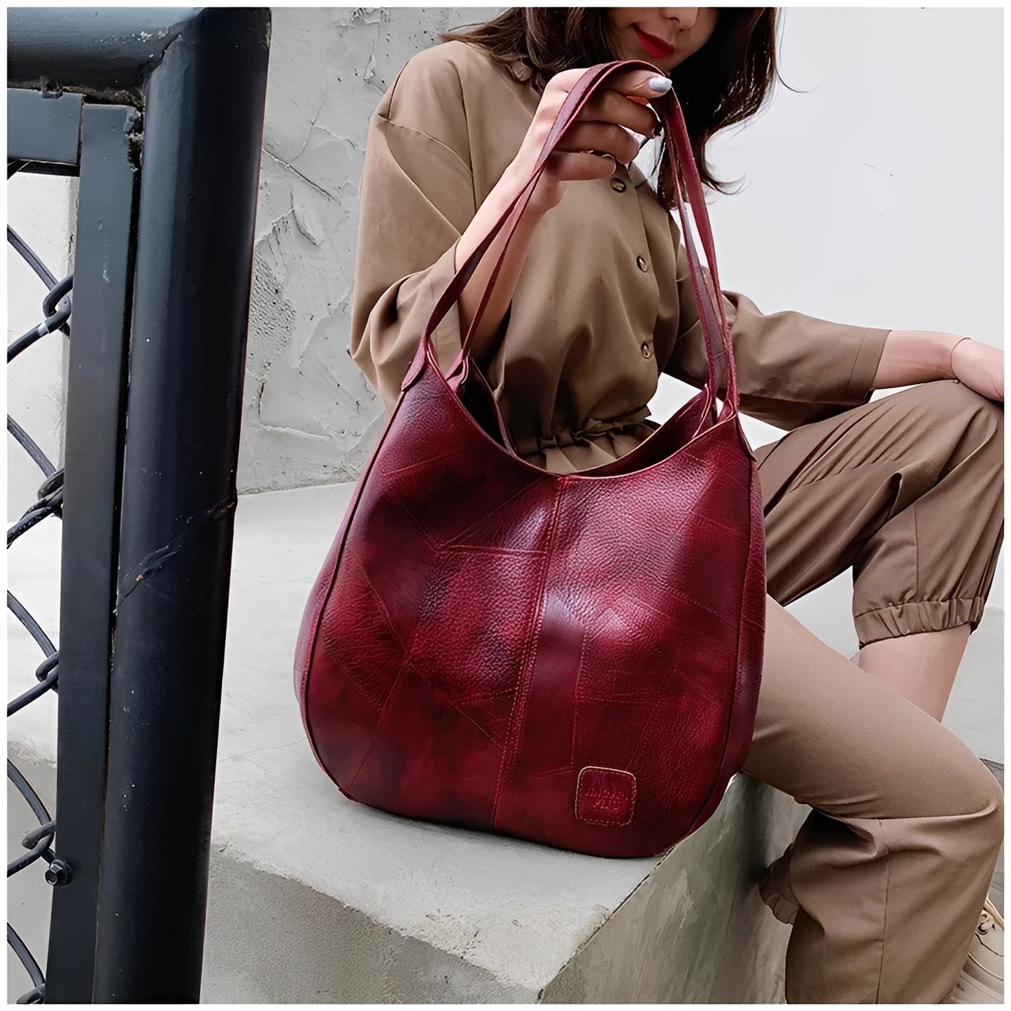 Charlotte – Set de genți vintage cu detalii fine