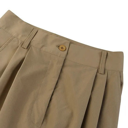 Rivka – Pantaloni cu Picior Larg cu Drapaj Moale