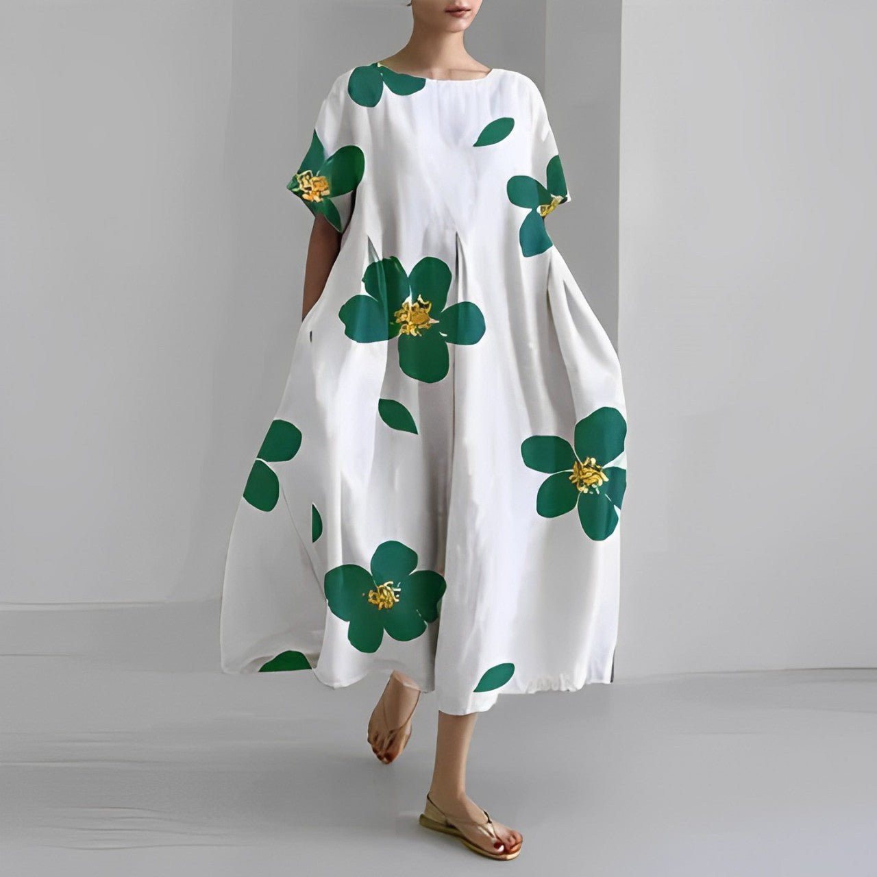 Naomi - Rochie boho maxi cu flori, perfectă pentru primăvară