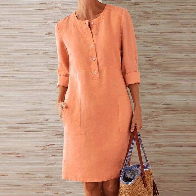 Raquel – Rochie cu mâneci lungi și croială lejeră